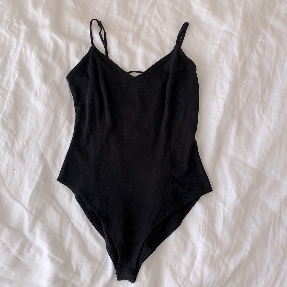 Strappy Black Bodysuit